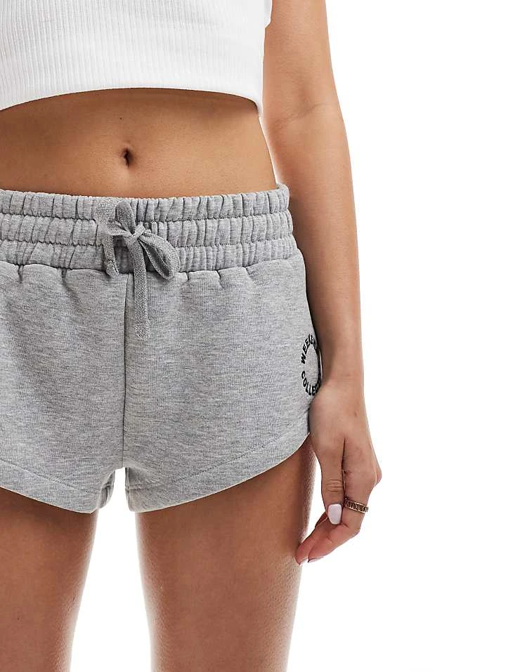 ASOS WEEKEND COLLECTIVE Weekend Collective Micro Jersey Shorts In Grey Marl For Women 3 ASOS WEEKEND COLLECTIVE Weekend Collective Micro Jersey Shorts In Grey Marl For Women - Image 3