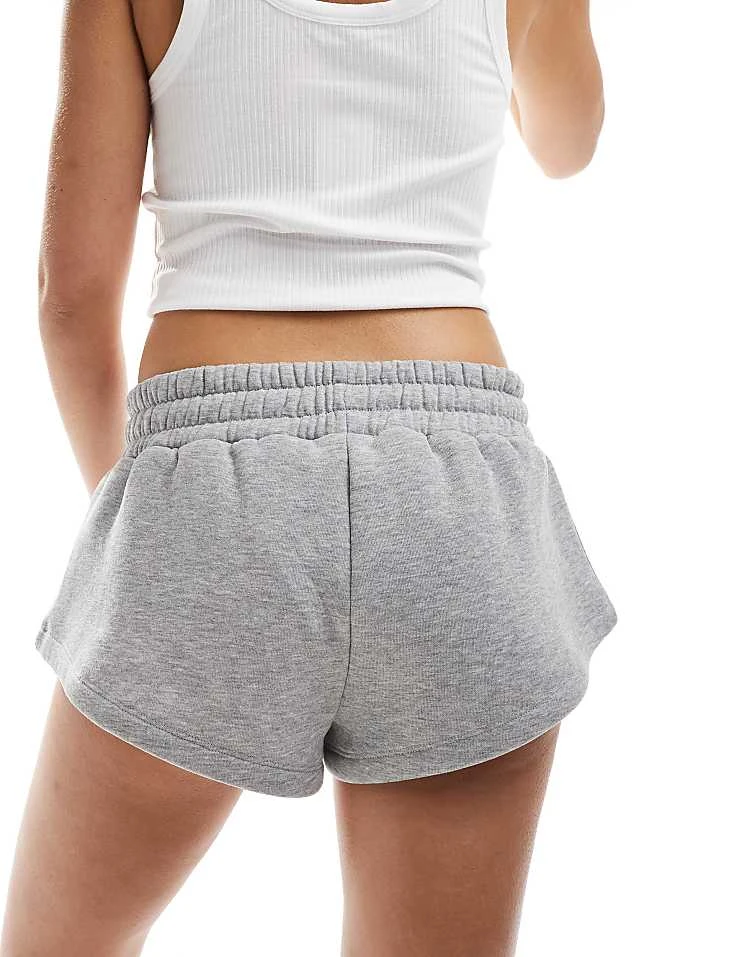 ASOS WEEKEND COLLECTIVE Weekend Collective Micro Jersey Shorts In Grey Marl For Women 5 ASOS WEEKEND COLLECTIVE Weekend Collective Micro Jersey Shorts In Grey Marl For Women - Image 5