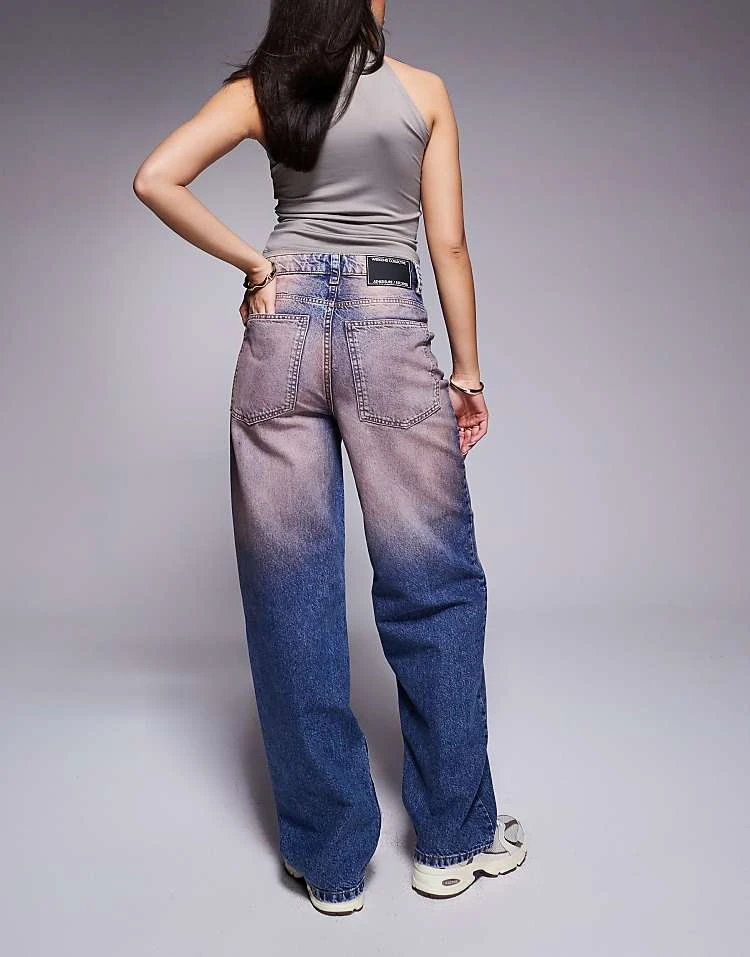 ASOS WEEKEND COLLECTIVE Weekend Collective Baggy Barrel Fit Jeans In Pink Spray Wash For Women Pink Wash 3 ASOS WEEKEND COLLECTIVE Weekend Collective Baggy Barrel Fit Jeans In Pink Spray Wash For Women Pink Wash - Image 3