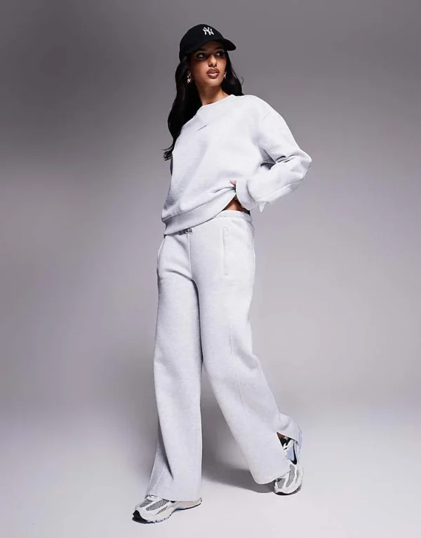 ASOS WEEKEND COLLECTIVE Weekend Collective Co-ord Seamed Sweatshirt And Jogger In Grey Marl