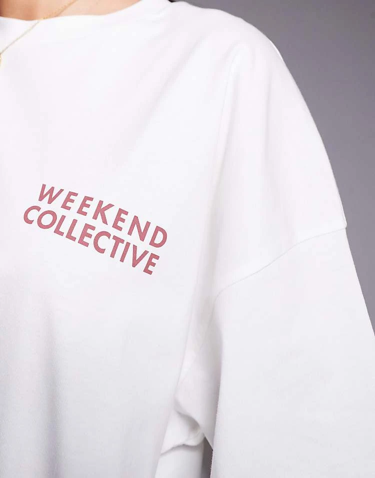 ASOS WEEKEND COLLECTIVE Weekend Collective Tshirt With Floral Graphic In Stone For Women 4 ASOS WEEKEND COLLECTIVE Weekend Collective Tshirt With Floral Graphic In Stone For Women - Image 4